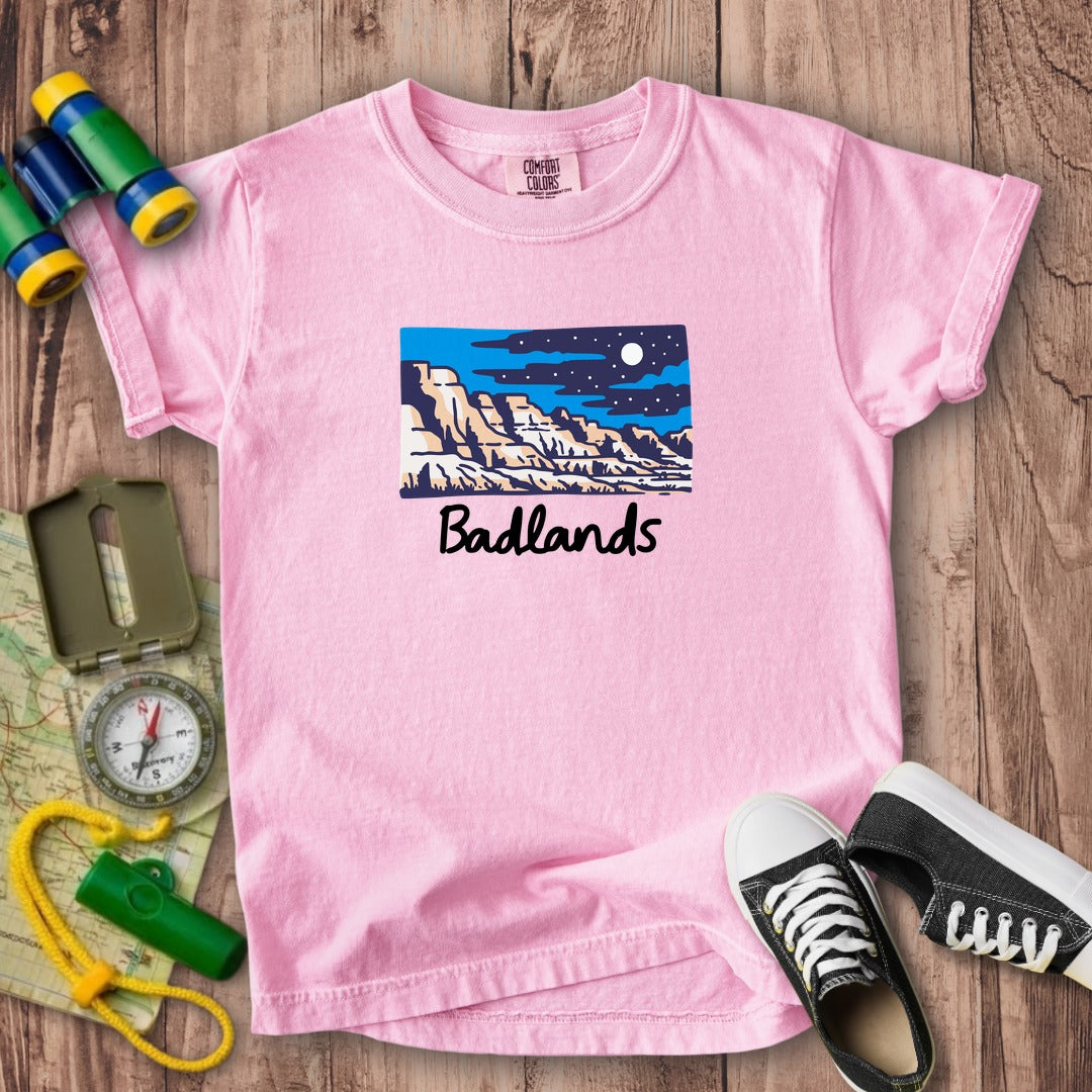 Badlands at Night Kids Cotton T-Shirt