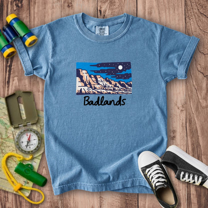 Badlands at Night Kids Cotton T-Shirt