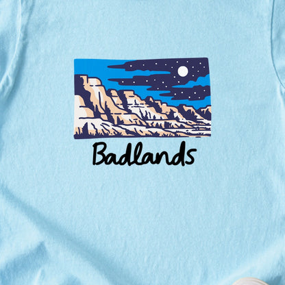 Badlands at Night Kids Cotton T-Shirt