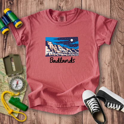 Badlands at Night Kids Cotton T-Shirt