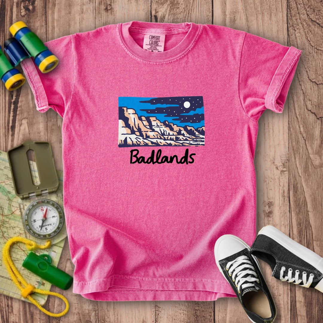 Badlands at Night Kids Cotton T-Shirt
