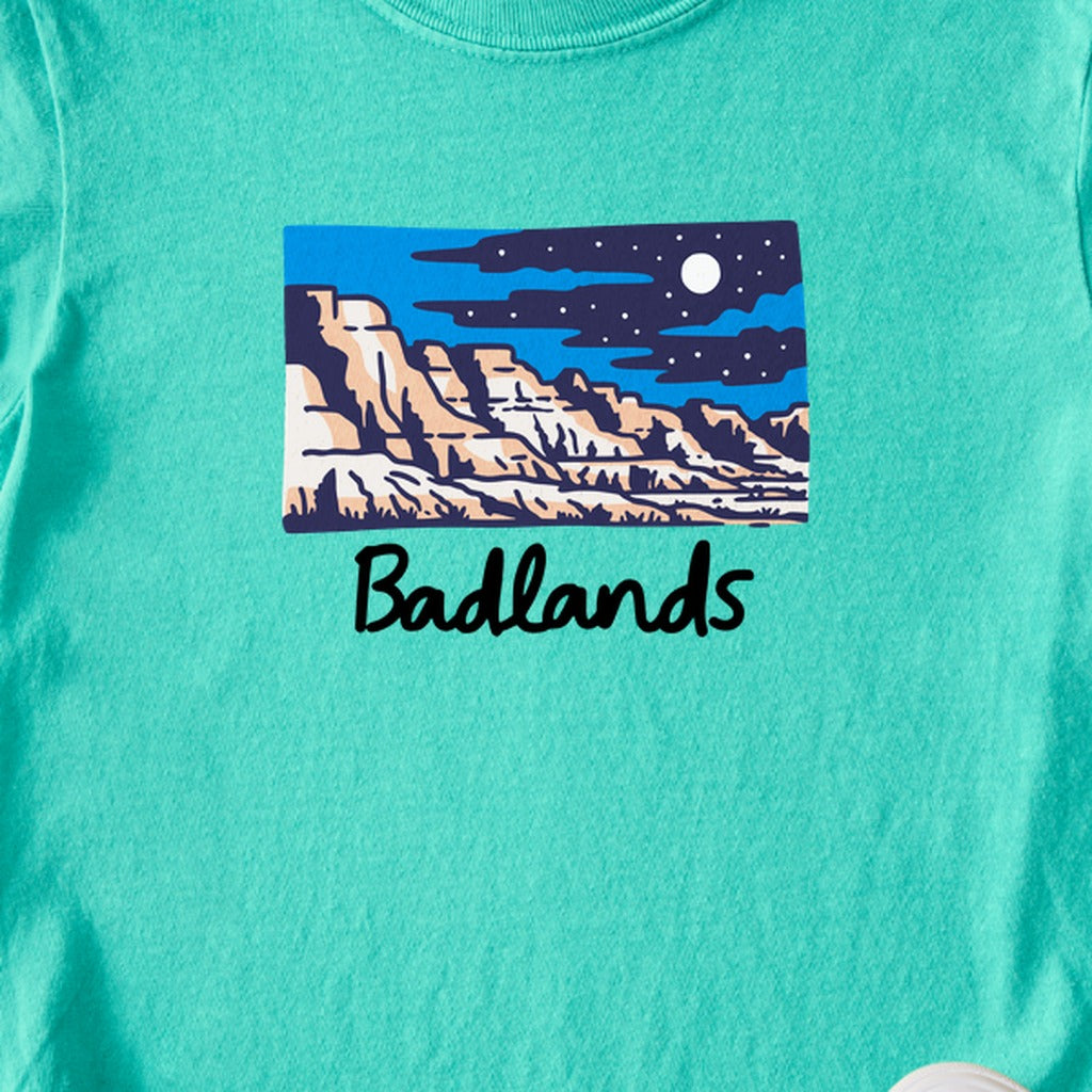 Badlands at Night Kids Cotton T-Shirt