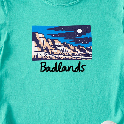 Badlands at Night Kids Cotton T-Shirt