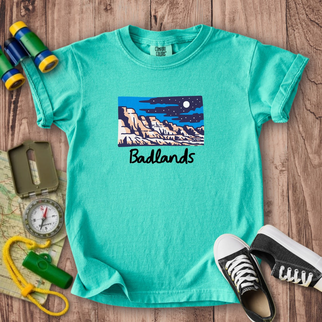Badlands at Night Kids Cotton T-Shirt