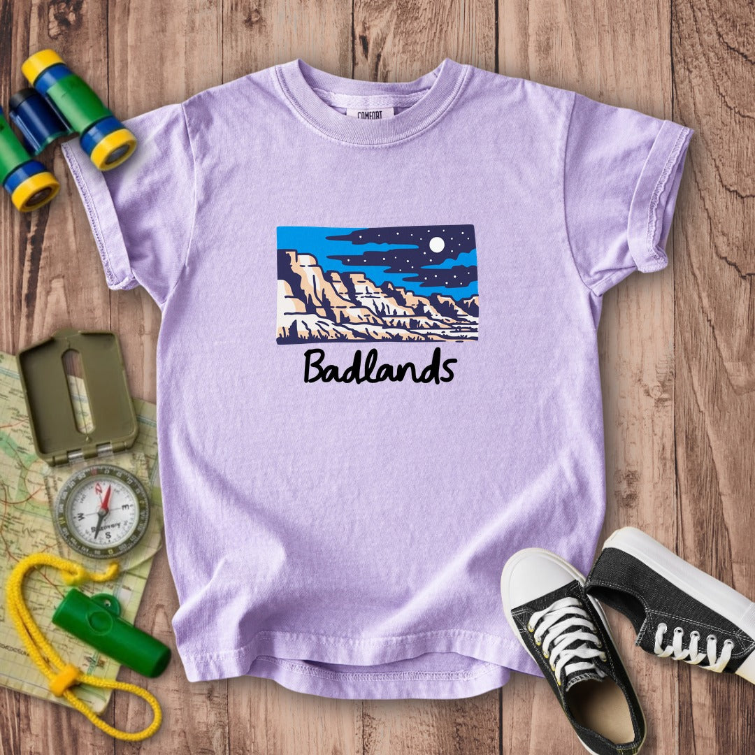 Badlands at Night Kids Cotton T-Shirt