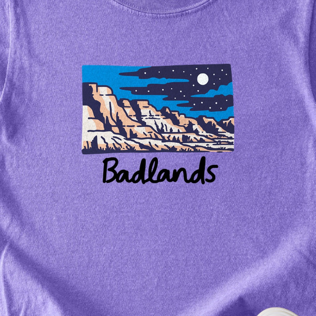 Badlands at Night Kids Cotton T-Shirt