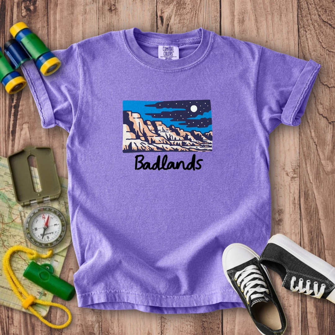 Badlands at Night Kids Cotton T-Shirt