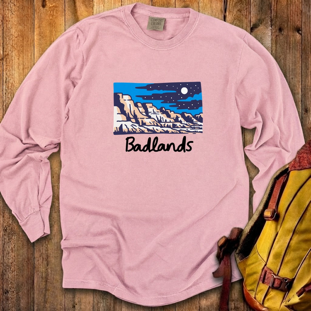 Badlands at Night Cotton Long Sleeve