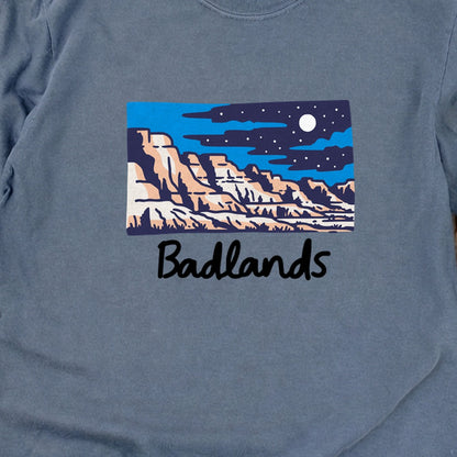 Badlands at Night Cotton Long Sleeve