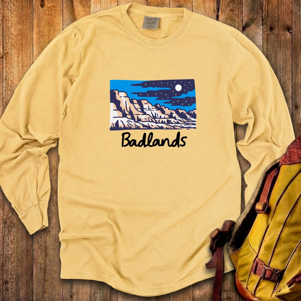 Badlands at Night Cotton Long Sleeve