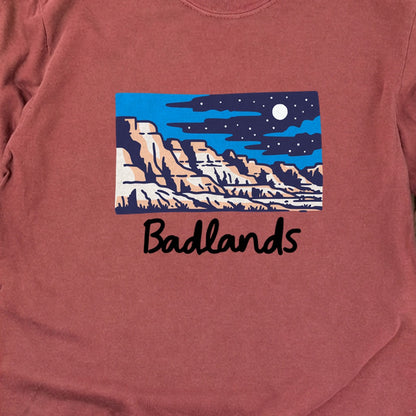 Badlands at Night Cotton Long Sleeve