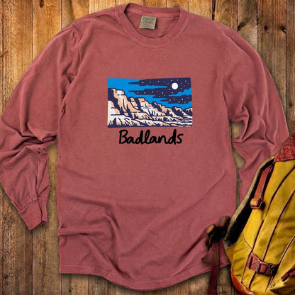 Badlands at Night Cotton Long Sleeve