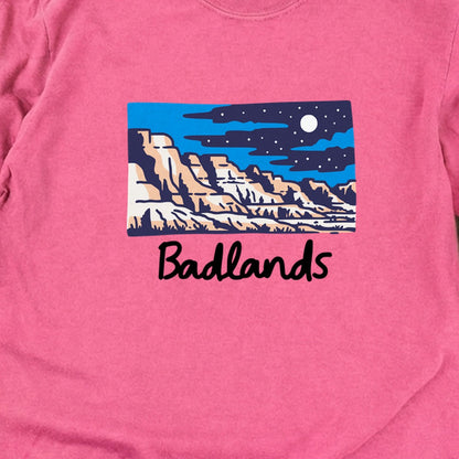 Badlands at Night Cotton Long Sleeve