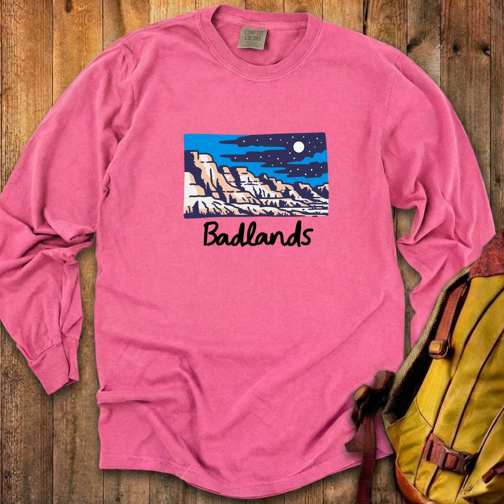 Badlands at Night Cotton Long Sleeve