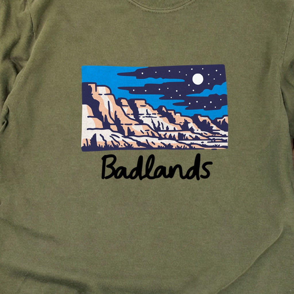 Badlands at Night Cotton Long Sleeve