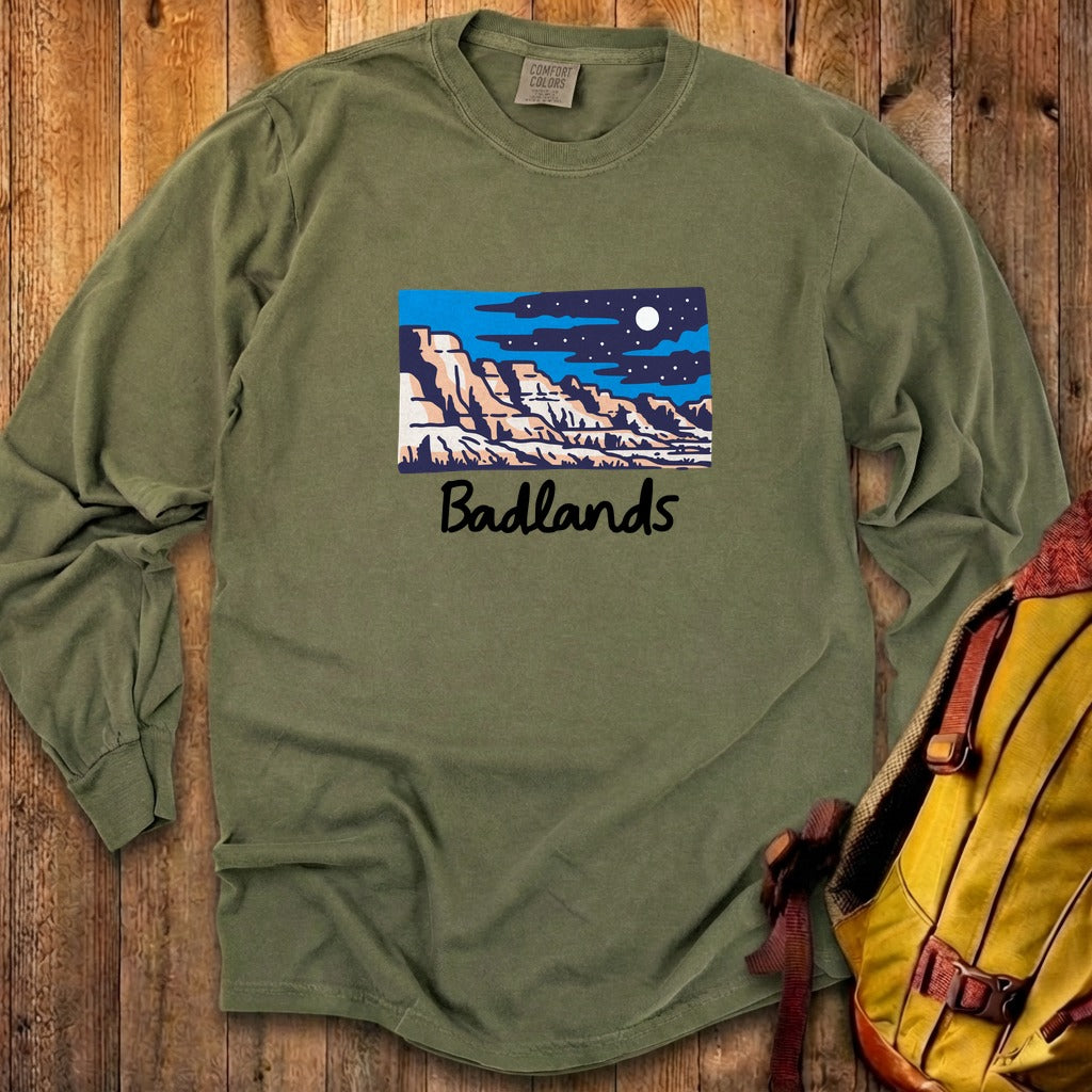 Badlands at Night Cotton Long Sleeve