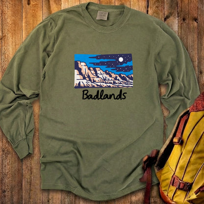 Badlands at Night Cotton Long Sleeve