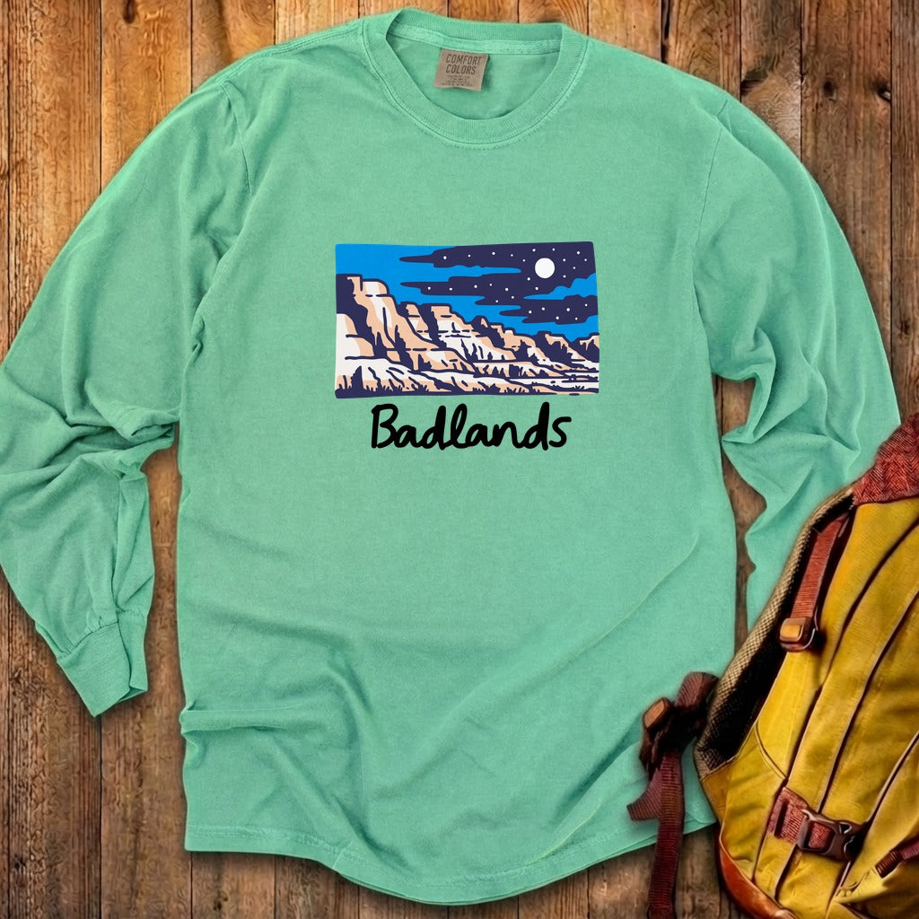 Badlands at Night Cotton Long Sleeve