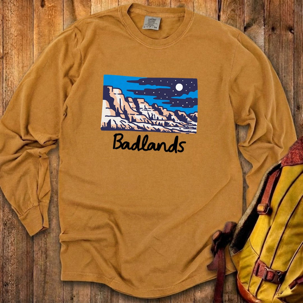 Badlands at Night Cotton Long Sleeve
