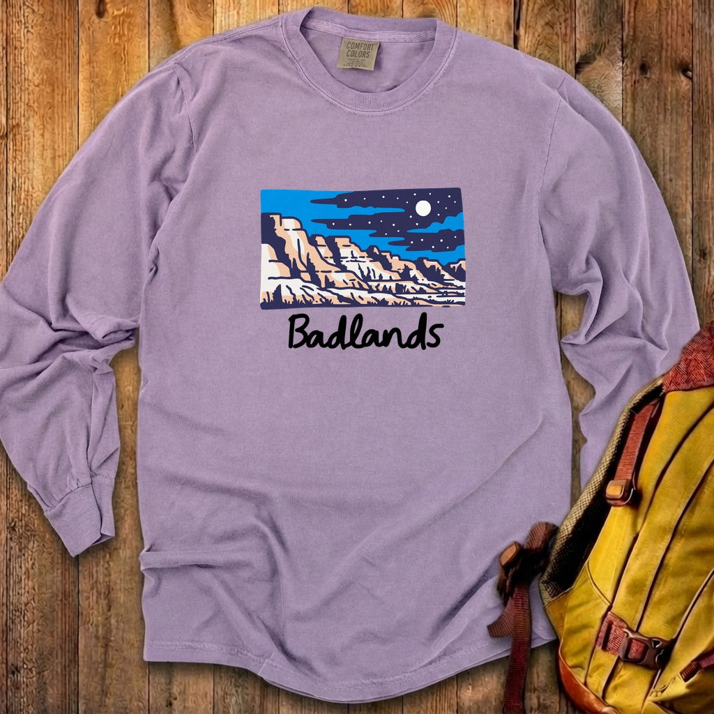 Badlands at Night Cotton Long Sleeve