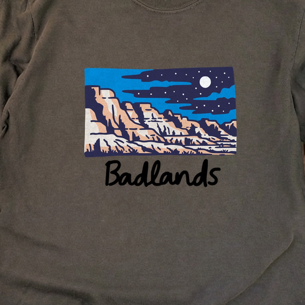 Badlands at Night Cotton Long Sleeve