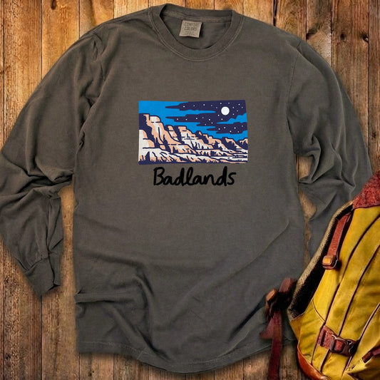 Badlands at Night Cotton Long Sleeve