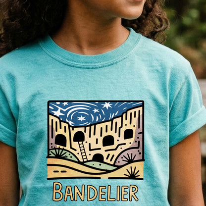 Bandelier National Monument Kids Cotton T-Shirt