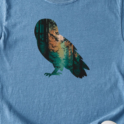 Barn Owl Silhouette Kids Cotton T-Shirt