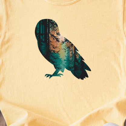 Barn Owl Silhouette Kids Cotton T-Shirt
