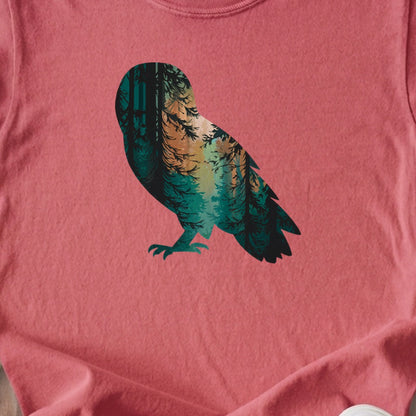Barn Owl Silhouette Kids Cotton T-Shirt