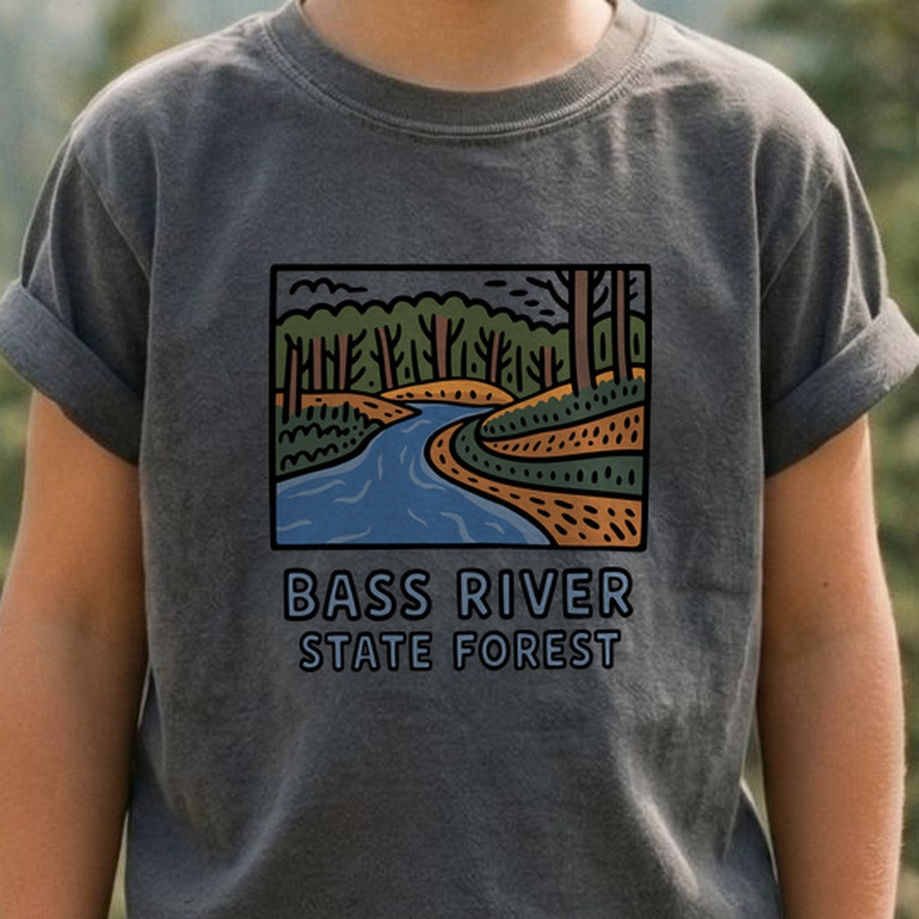 Bass River State Forest Kids Cotton T-Shirt