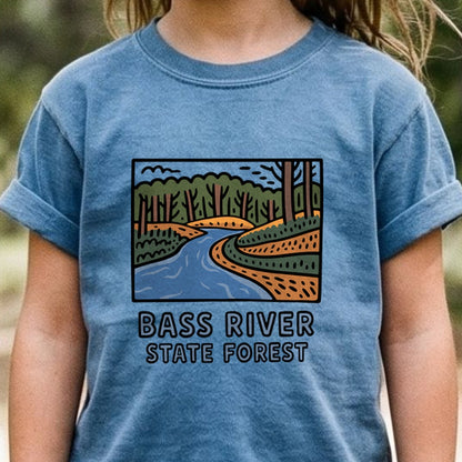 Bass River State Forest Kids Cotton T-Shirt