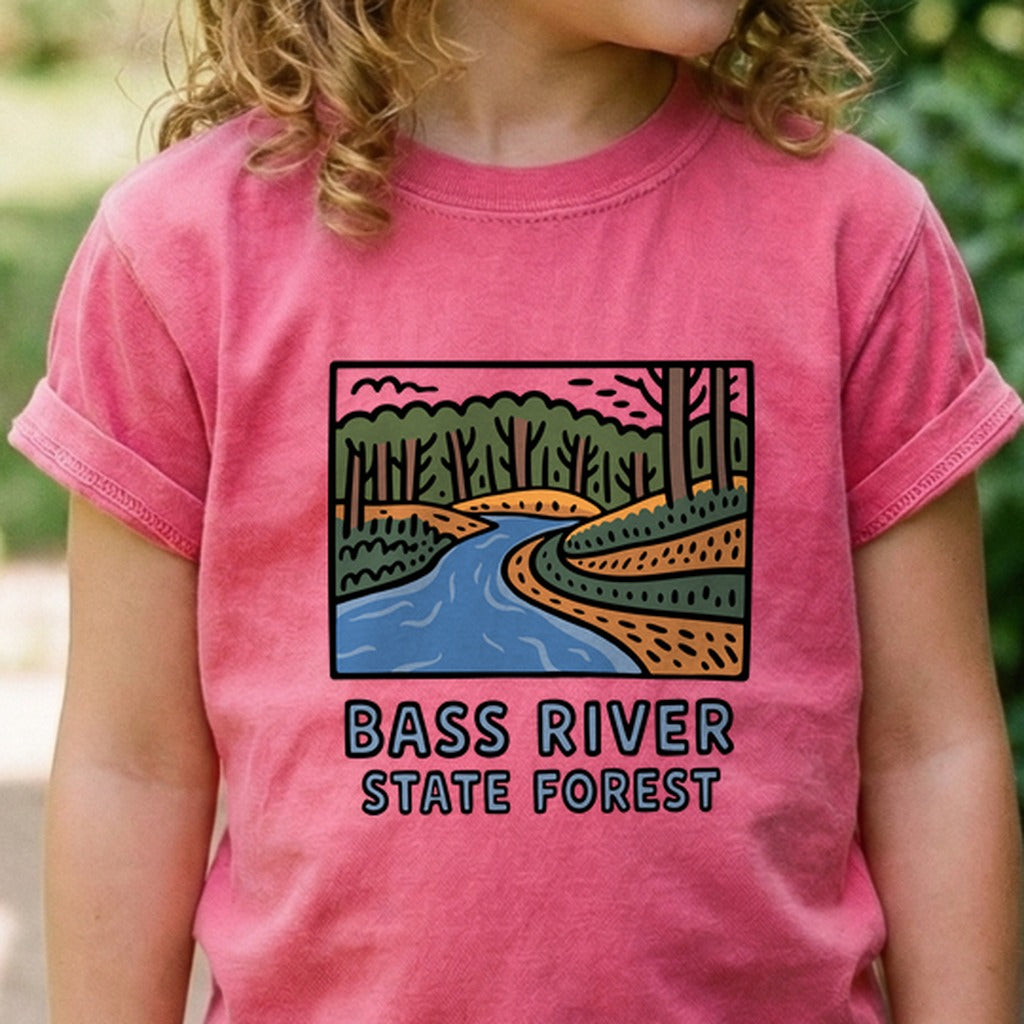 Bass River State Forest Kids Cotton T-Shirt