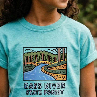 Bass River State Forest Kids Cotton T-Shirt