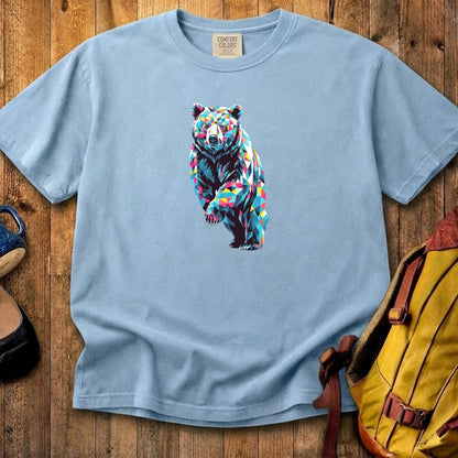 Bear Mosaic Cotton T-Shirt