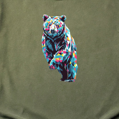 Bear Mosaic Cotton T-Shirt