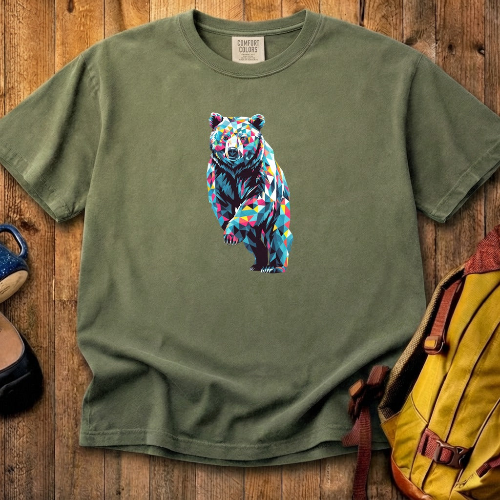 Bear Mosaic Cotton T-Shirt