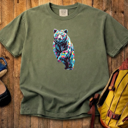 Bear Mosaic Cotton T-Shirt