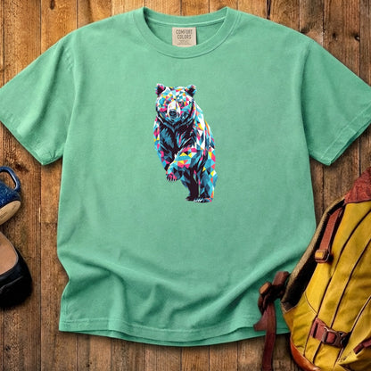 Bear Mosaic Cotton T-Shirt