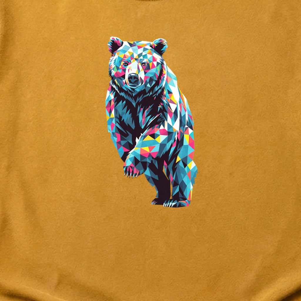 Bear Mosaic Cotton T-Shirt