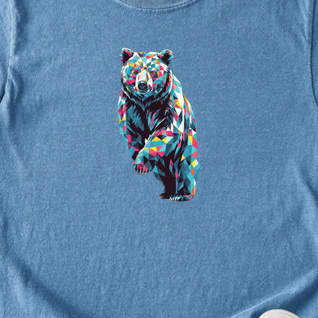 Bear Mosaic Kids Cotton T-Shirt