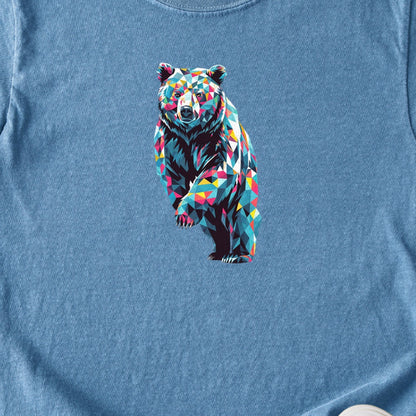 Bear Mosaic Kids Cotton T-Shirt