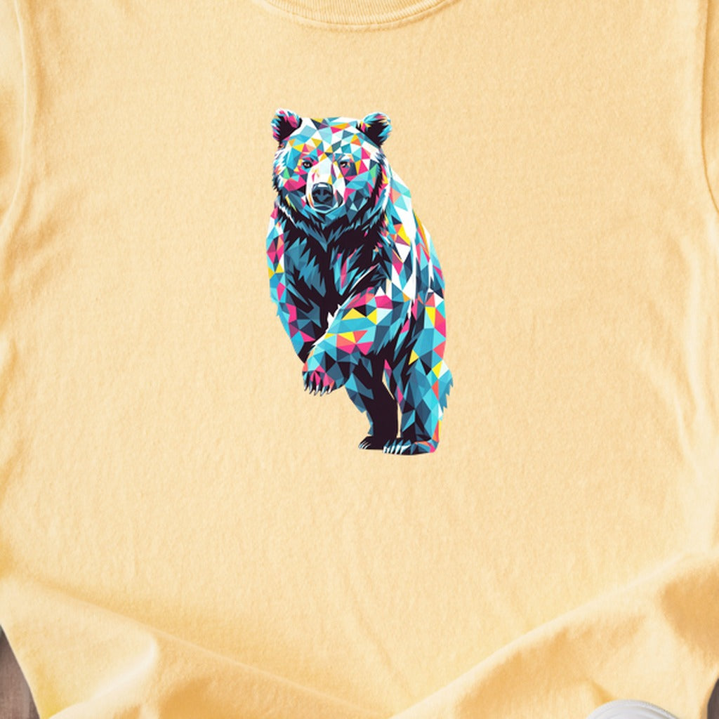 Bear Mosaic Kids Cotton T-Shirt