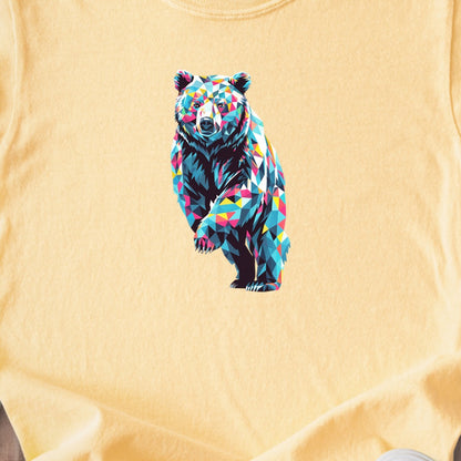 Bear Mosaic Kids Cotton T-Shirt