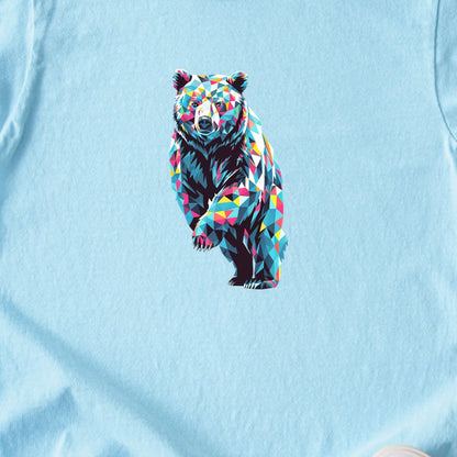 Bear Mosaic Kids Cotton T-Shirt
