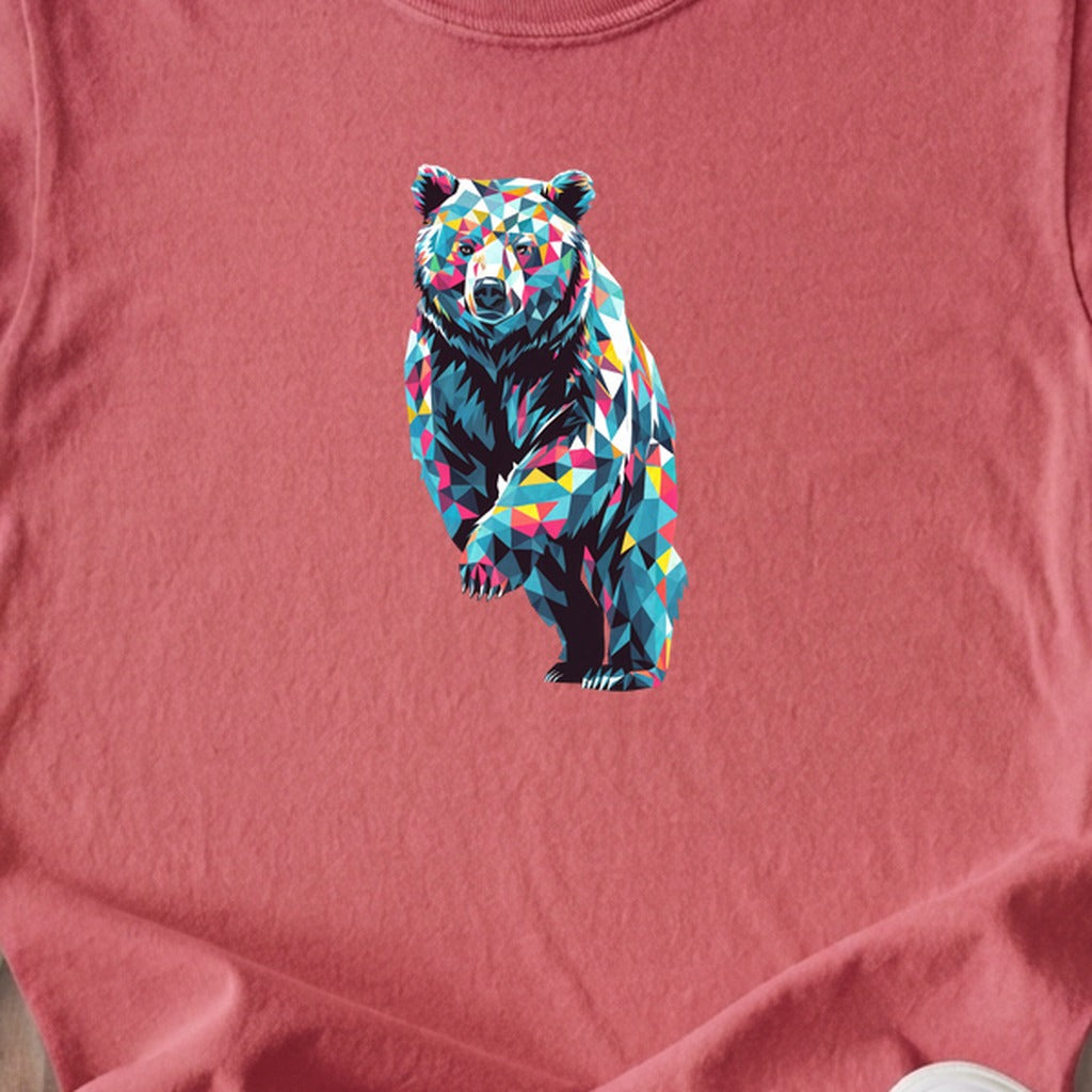Bear Mosaic Kids Cotton T-Shirt