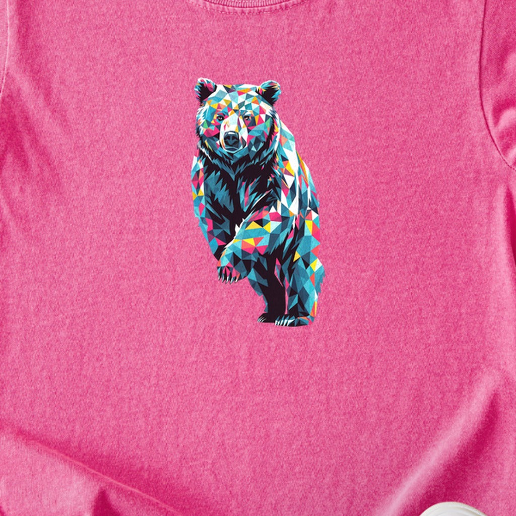 Bear Mosaic Kids Cotton T-Shirt