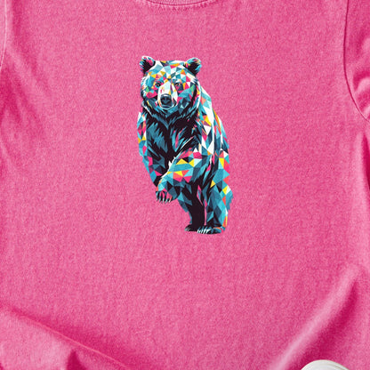 Bear Mosaic Kids Cotton T-Shirt