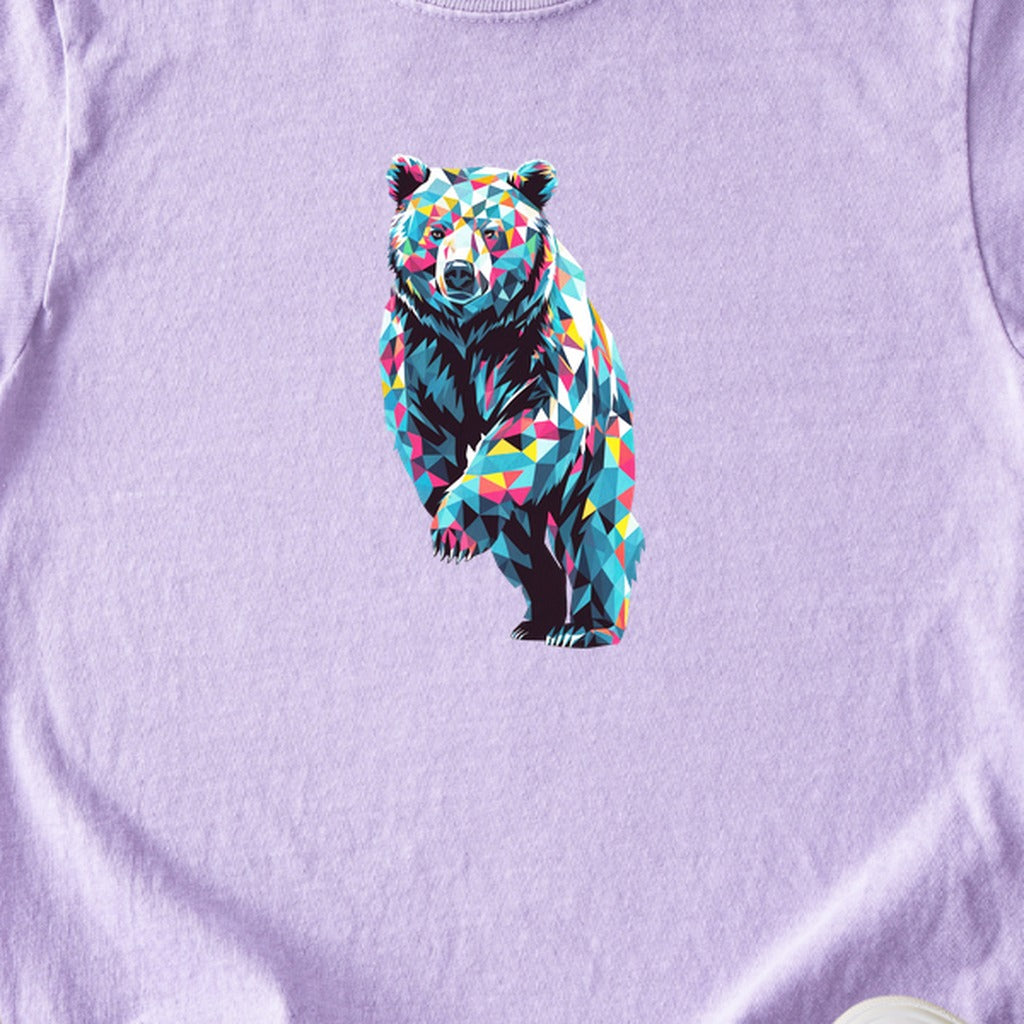 Bear Mosaic Kids Cotton T-Shirt