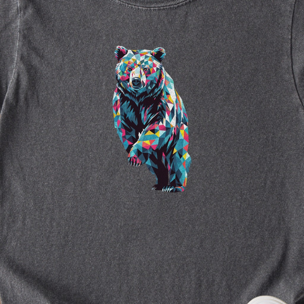 Bear Mosaic Kids Cotton T-Shirt